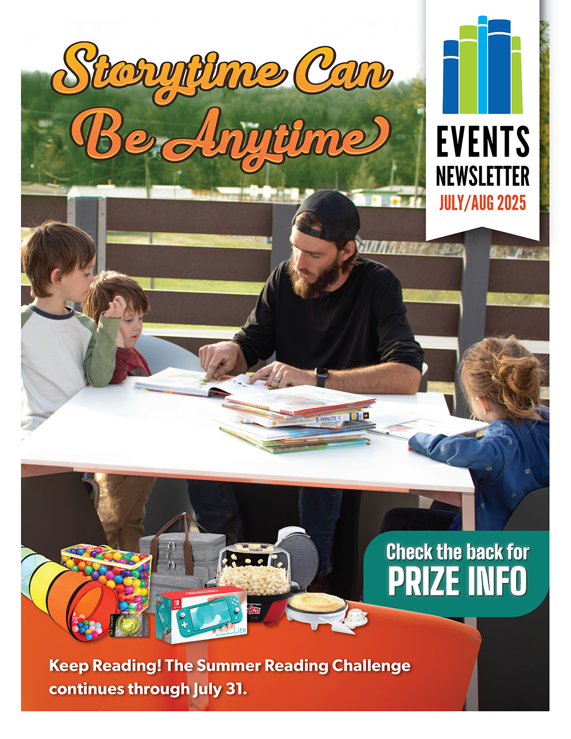 July to August Newsletter cover.